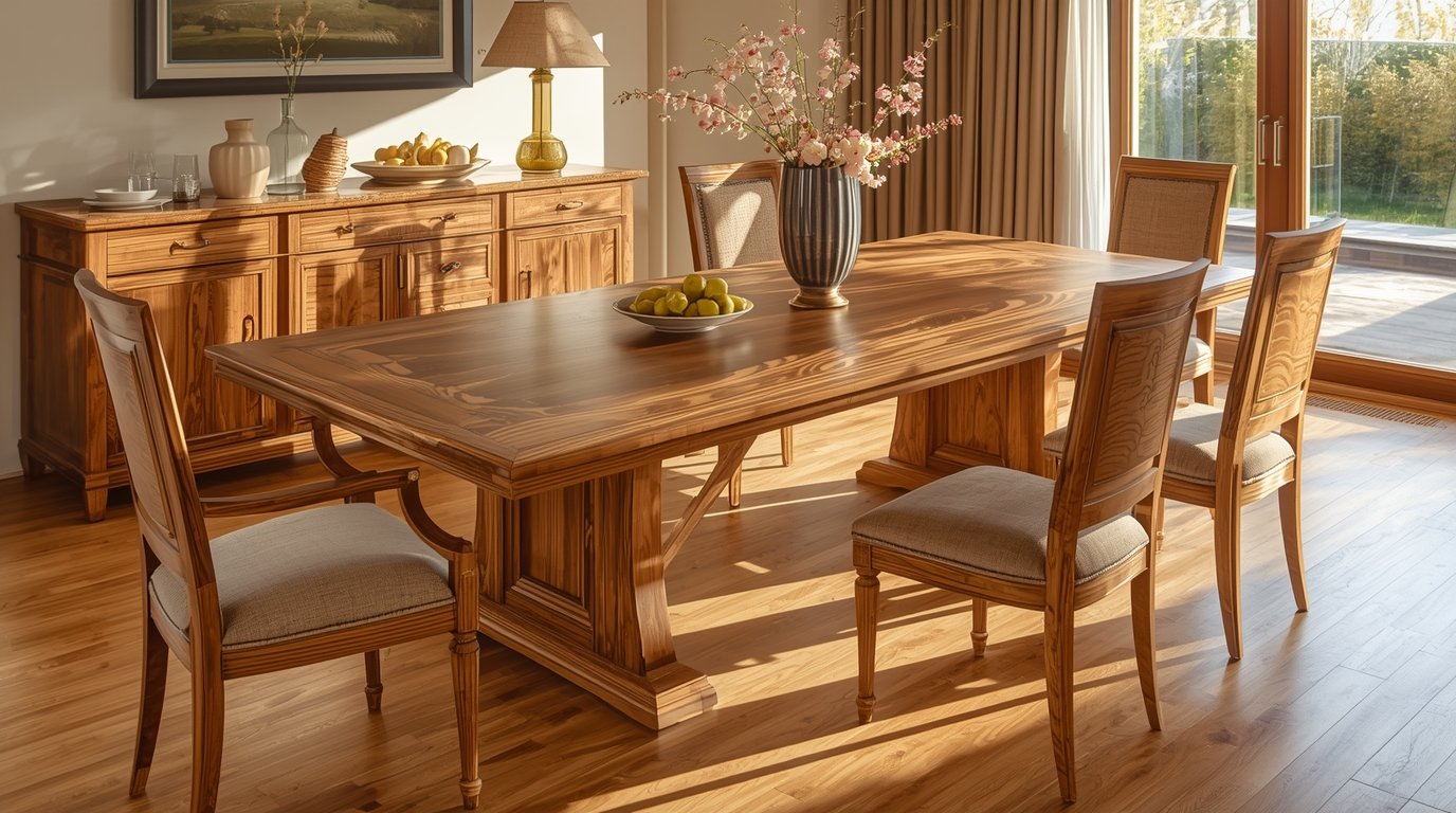 Classic English Oak Dining Table by Phythvrslyx