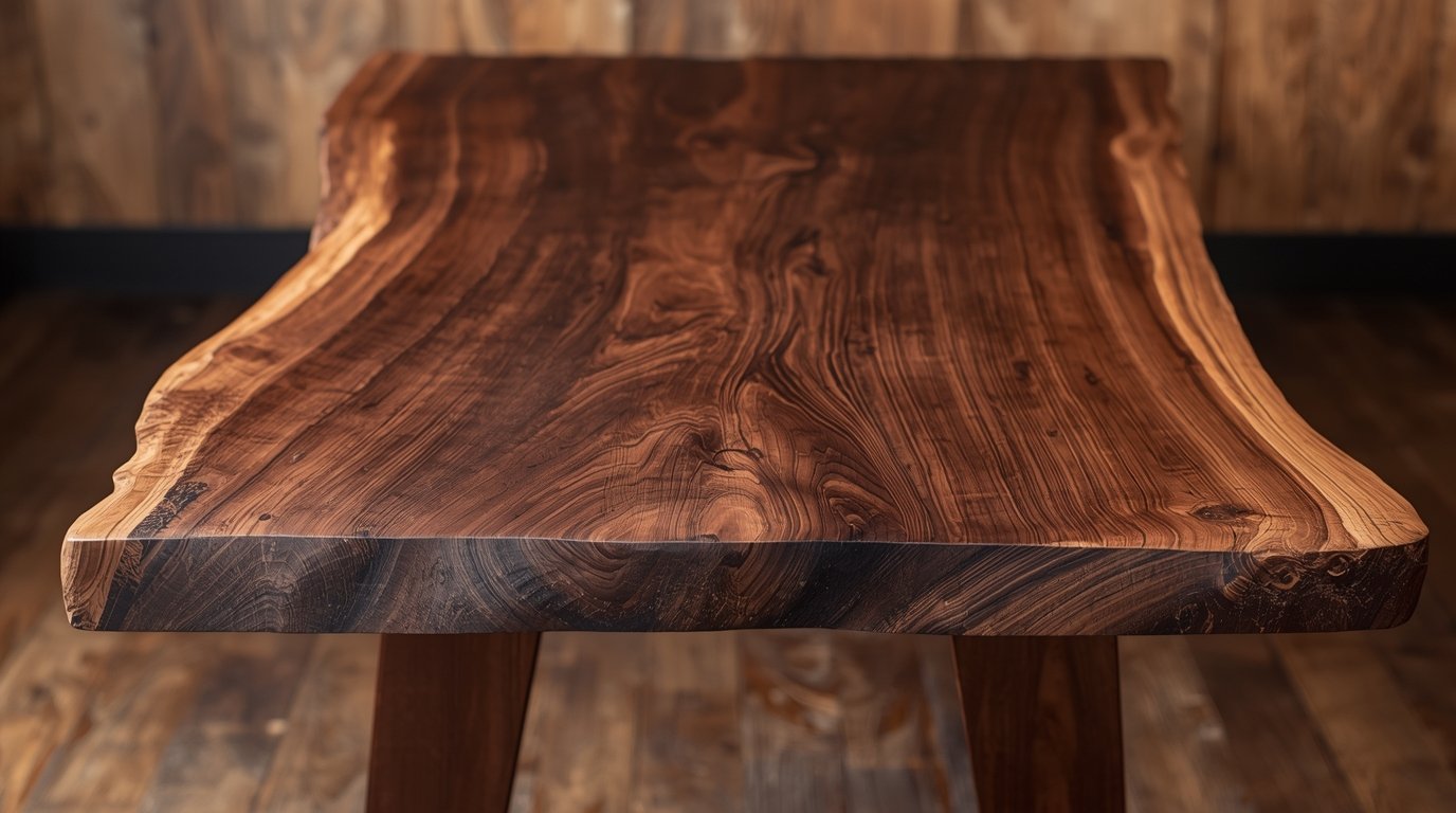 Live Edge Walnut Table by Phythvrslyx